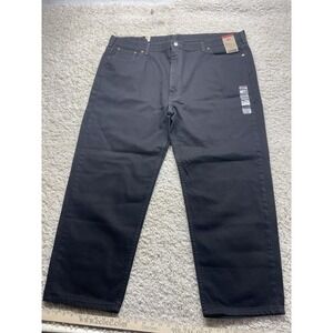 Levi's 550 Relaxed Black Denim Jeans  50x30 Big & Tall *NEW*